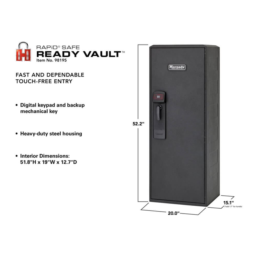 Hornady RAPiD Safe Ready Vault RFID with WIFI 98195WIFI
