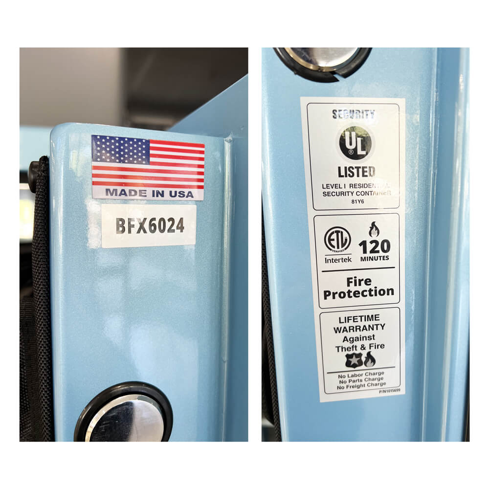 AMSEC BFX6024 BFX Gun Safe Thermal Blue Gloss - Special Order - Dean Safe 