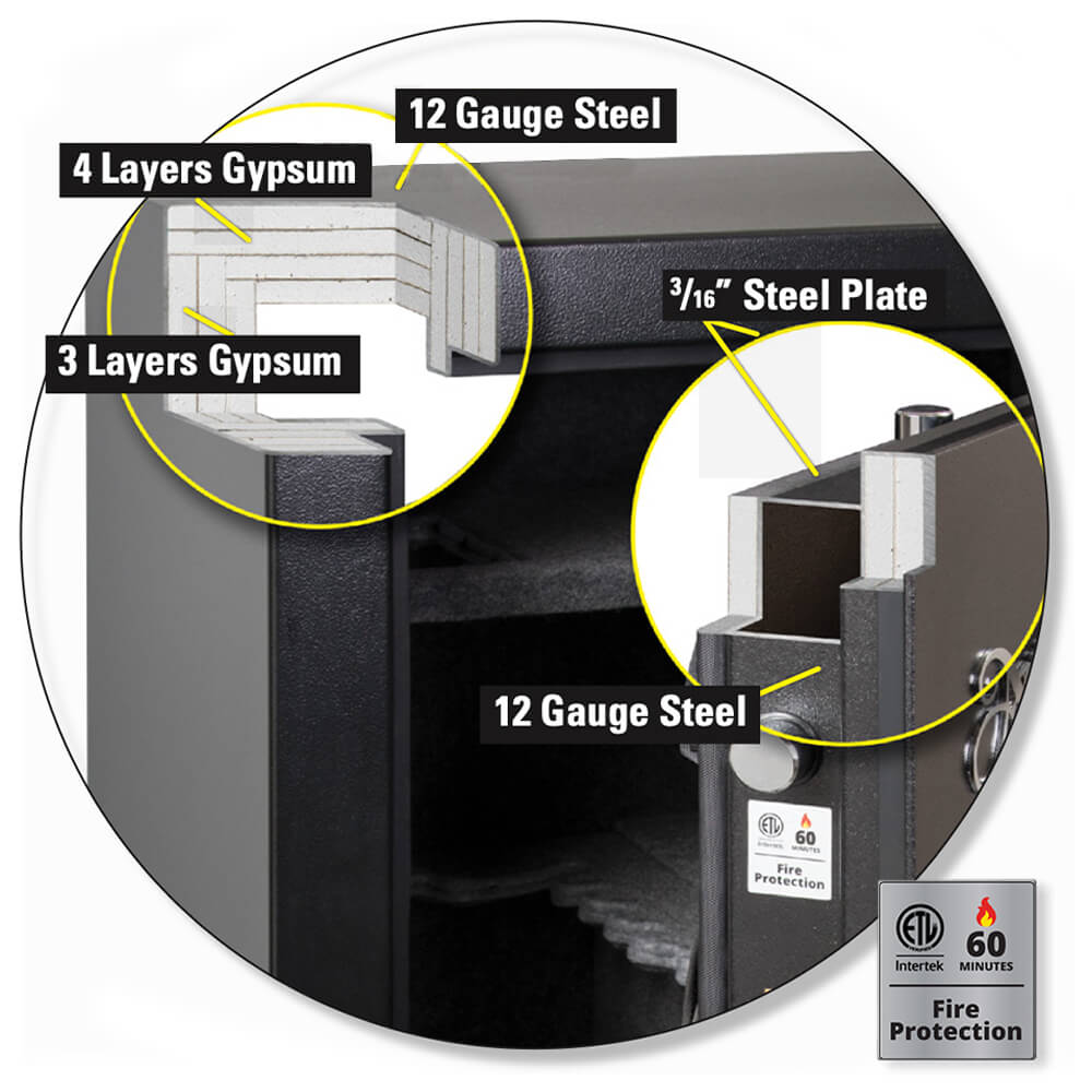 AMSEC SF6036E5 American Security SF Gun Safe - Dean Safe