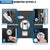 Features of a Barska AX11224 biometric keypad security system with BarSKA branding.