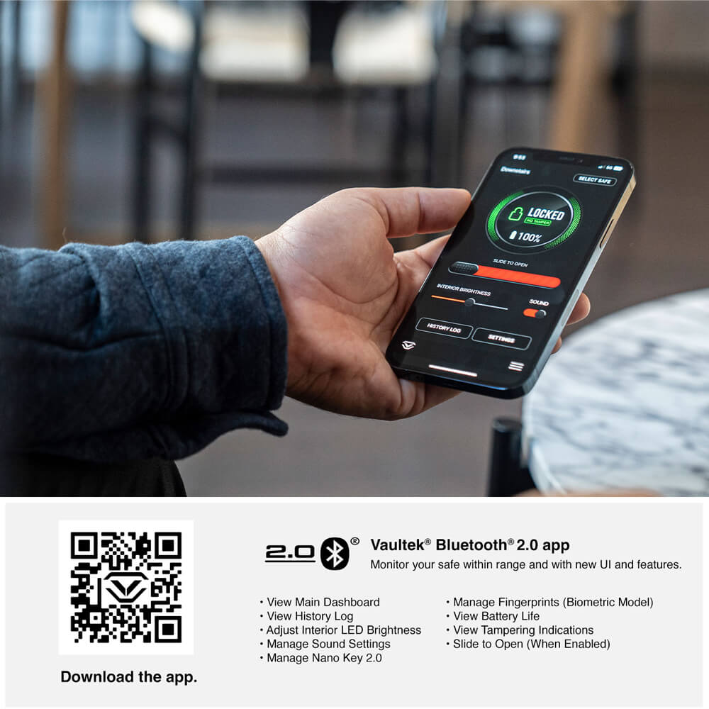 Vaultek DS2i Smart Station Biometric &amp; Bluetooth Safe