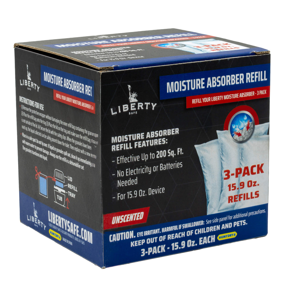 Liberty Humydry Moisture Absorber Humidity Control 15.9oz - Dean Safe 