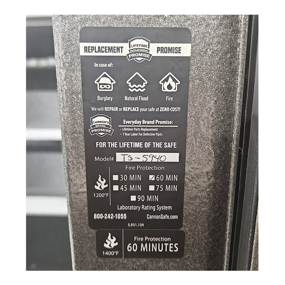 Used Cannon TS-5940 Gun Safe with Few Scratches