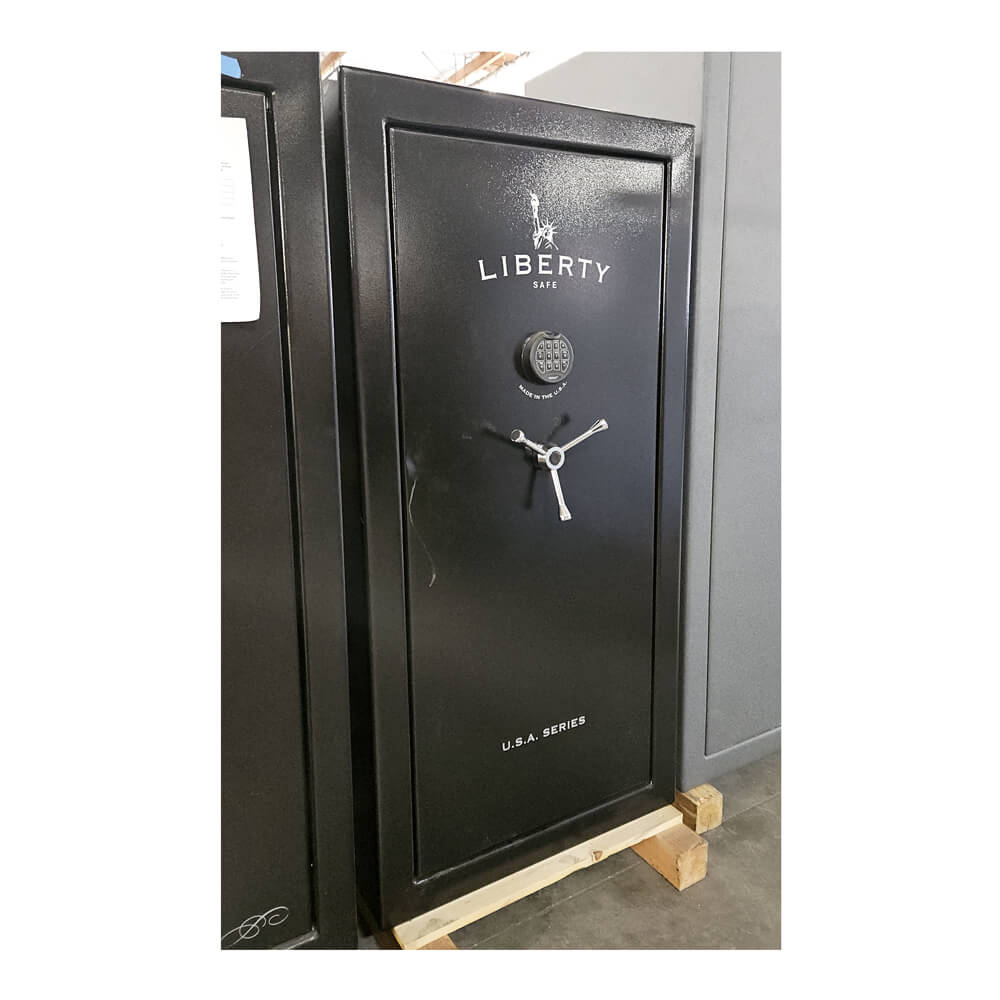 Liberty USA 30 Gun Safe from 2023 with Scratches &amp; Paint Chips - Dean Safe 