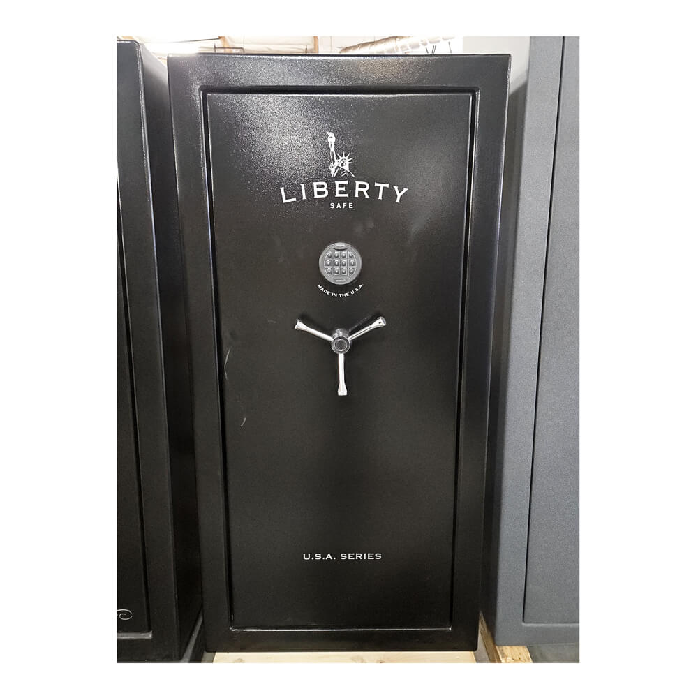 Liberty USA 30 Gun Safe from 2023 with Scratches &amp; Paint Chips - Dean Safe 