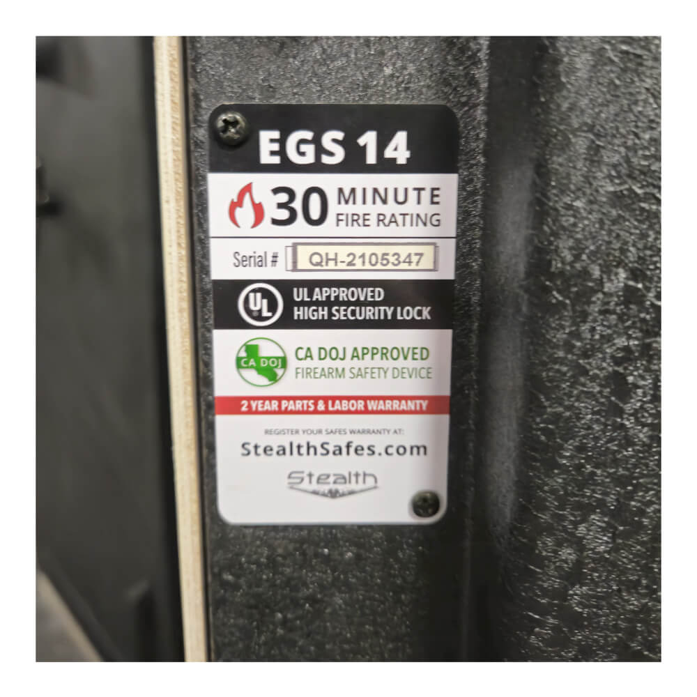 Stealth Essential 14 Gun Safe EGS14 | Display Unit