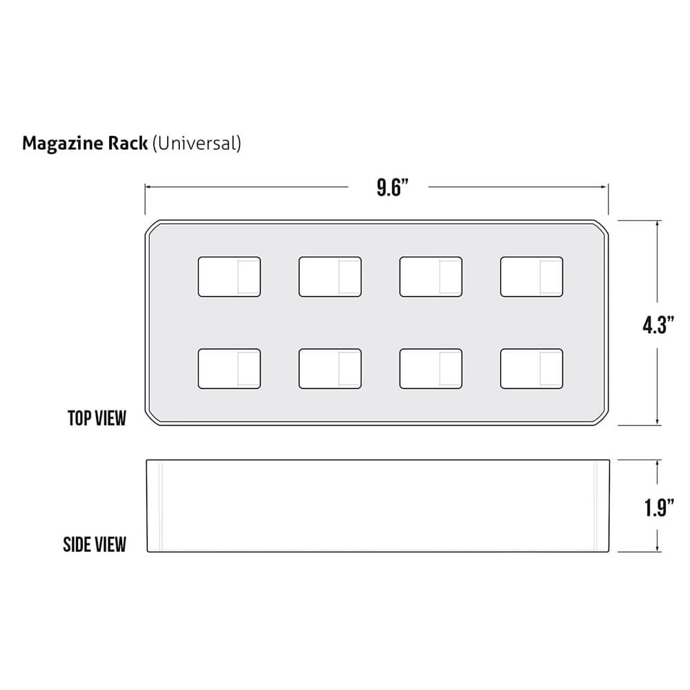 Vaultek 8-Slot Universal Magazine Storage MR-8U