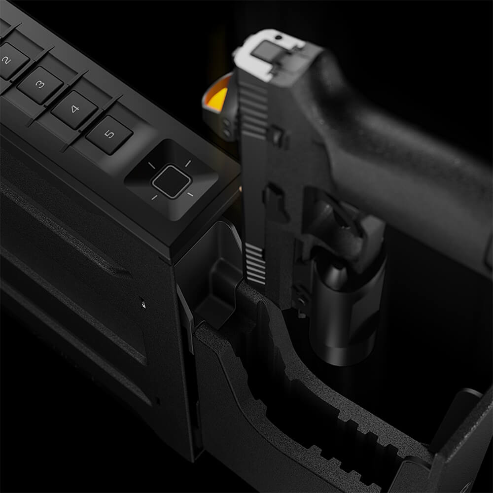 Vaultek SR20i Biometric &amp; Bluetooth 2.0 Slider Handgun Safe - Dean Safe 