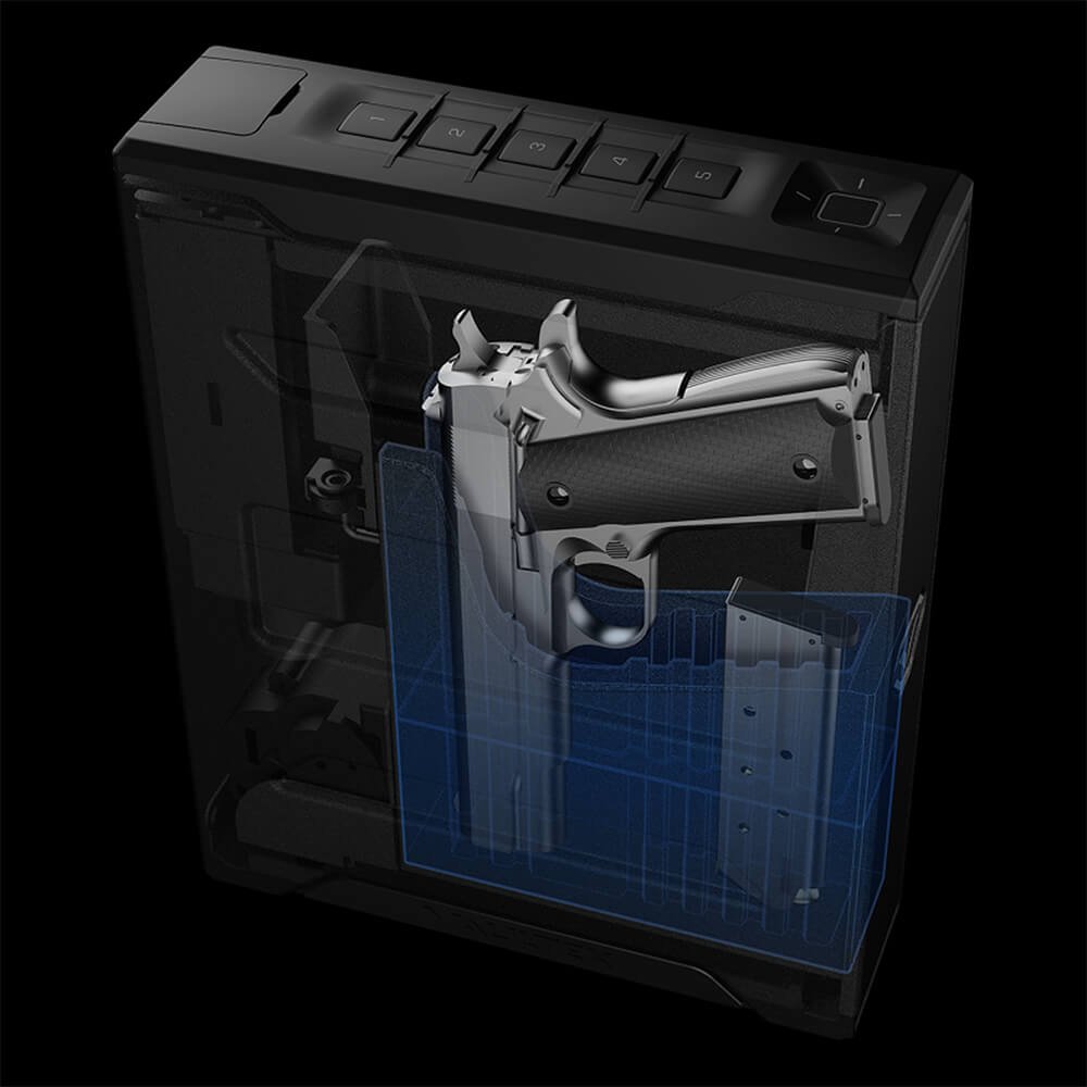 Vaultek SR20i Biometric &amp; Bluetooth 2.0 Slider Handgun Safe - Dean Safe 