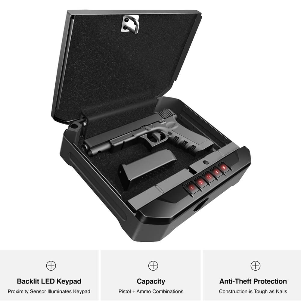 Vaultek VE10 Portable Electronic Handgun Safe - Dean Safe 