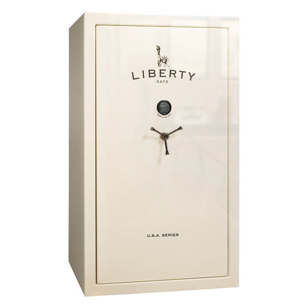Liberty USA 50 Gun Safe White Gloss Promo - Dean Safe 