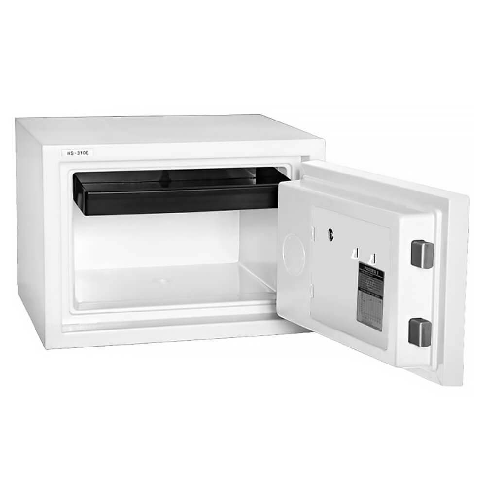 An open Hollon HS-310D Home &amp; Office Fire Safe, part of the Dean Safe home safe collection