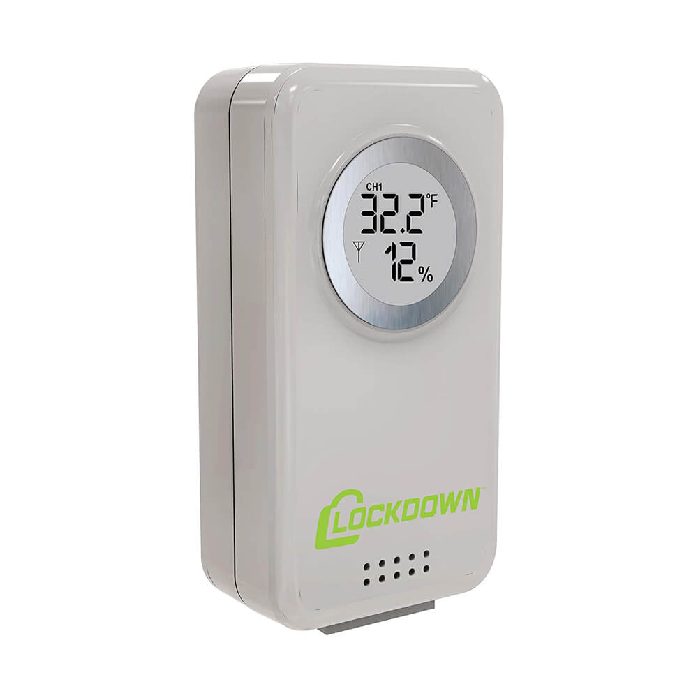 ILLUMISAFE Lights Wireless Gun Safe Digital Hygrometer and Thermometer Temp and Humidity Monitoring in Gun Safes and Cabinets - Monitor Humidity Level