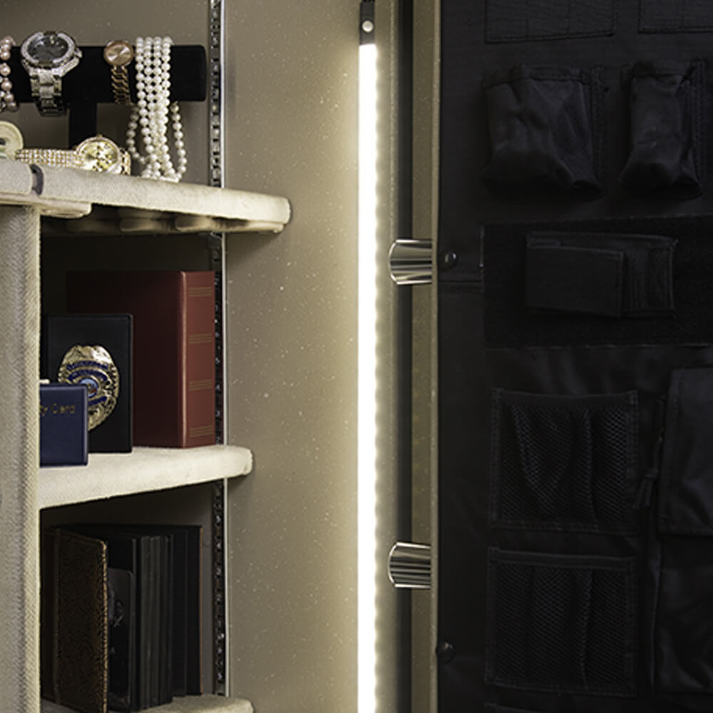 American Security LED Light Kit Two 36" Wands AC Power AMSEC HIWL120 - Dean Safe 