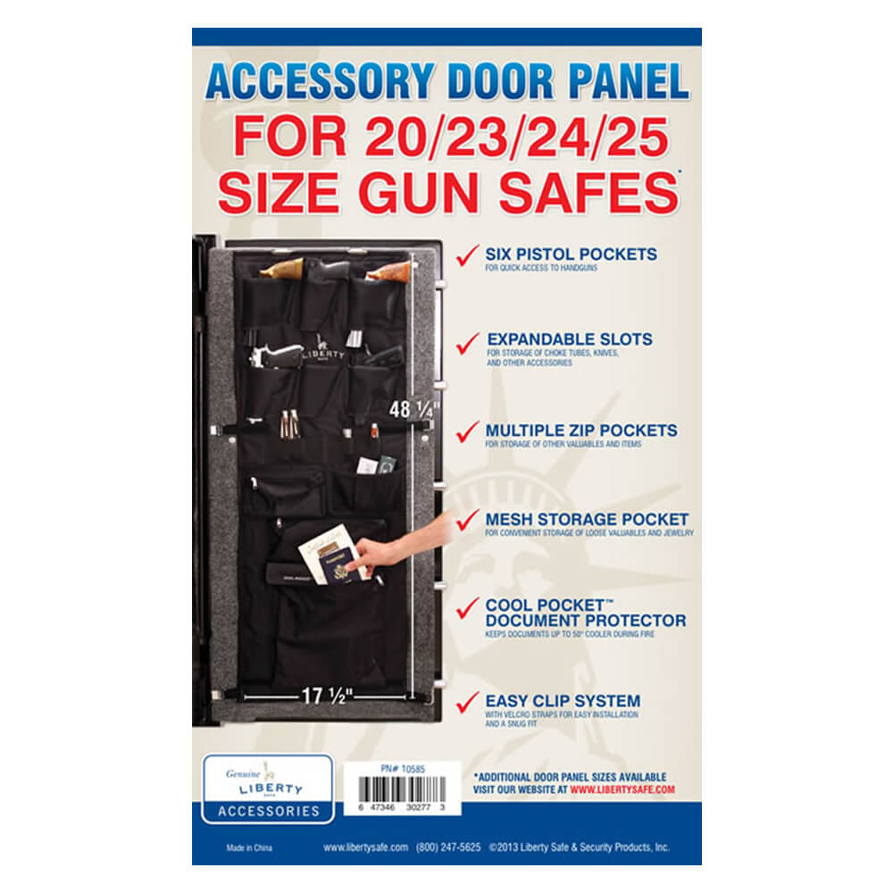 Liberty Gun Safe Door Panel Organizer Size: 20-23-24-25 - Dean Safe 
