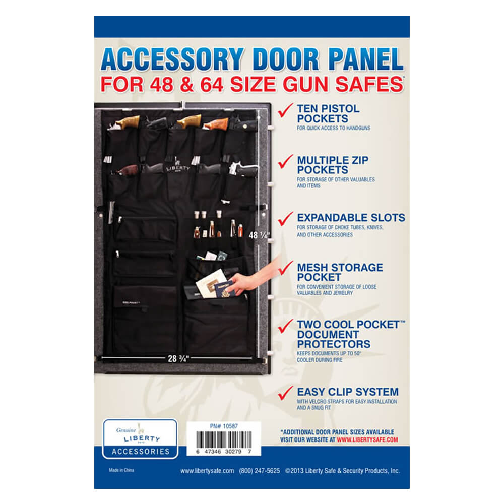 Liberty Gun Safe Door Panel Organizer Size: 48-64 - Dean Safe 