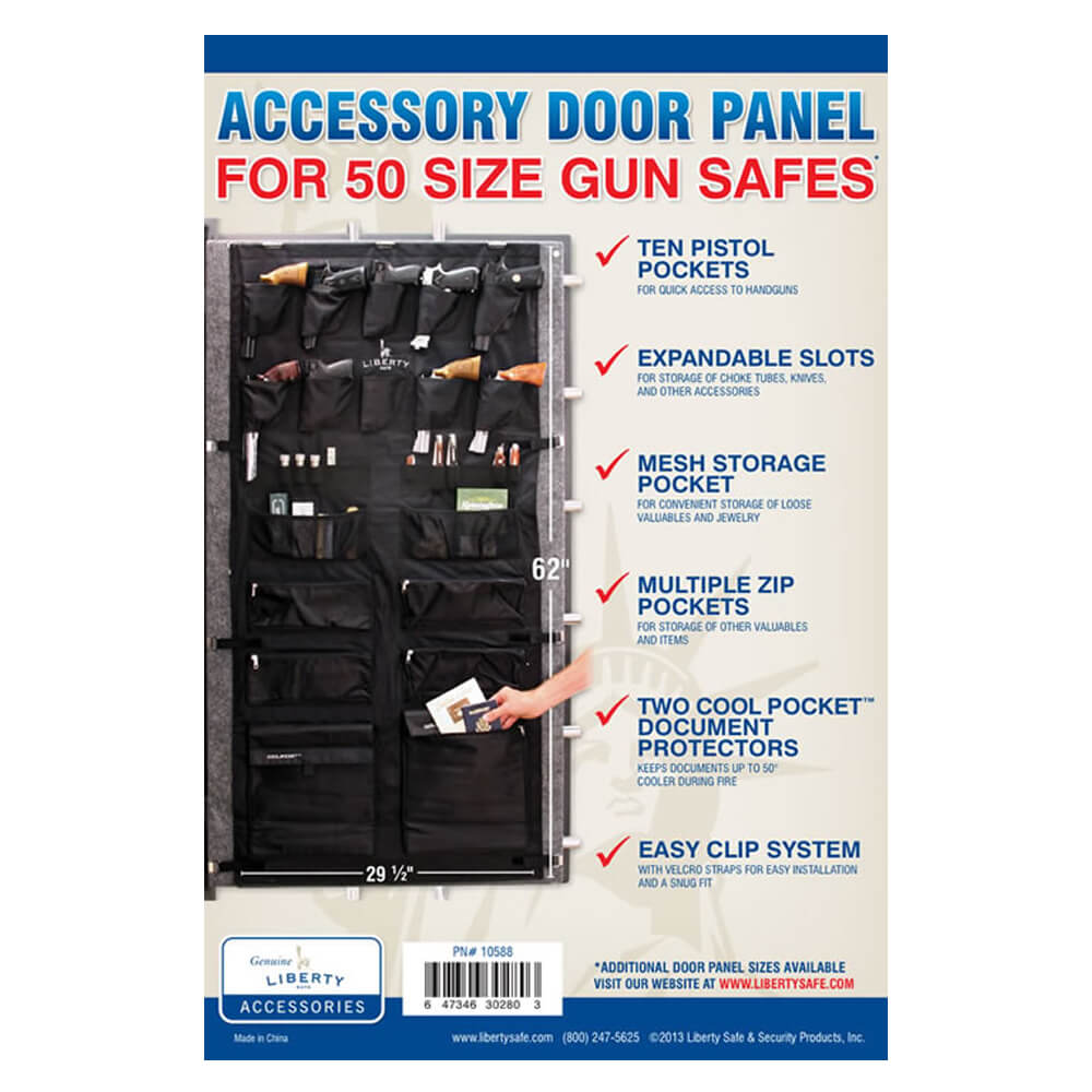 Liberty Gun Safe Door Panel Organizer Size: 50 - Dean Safe 