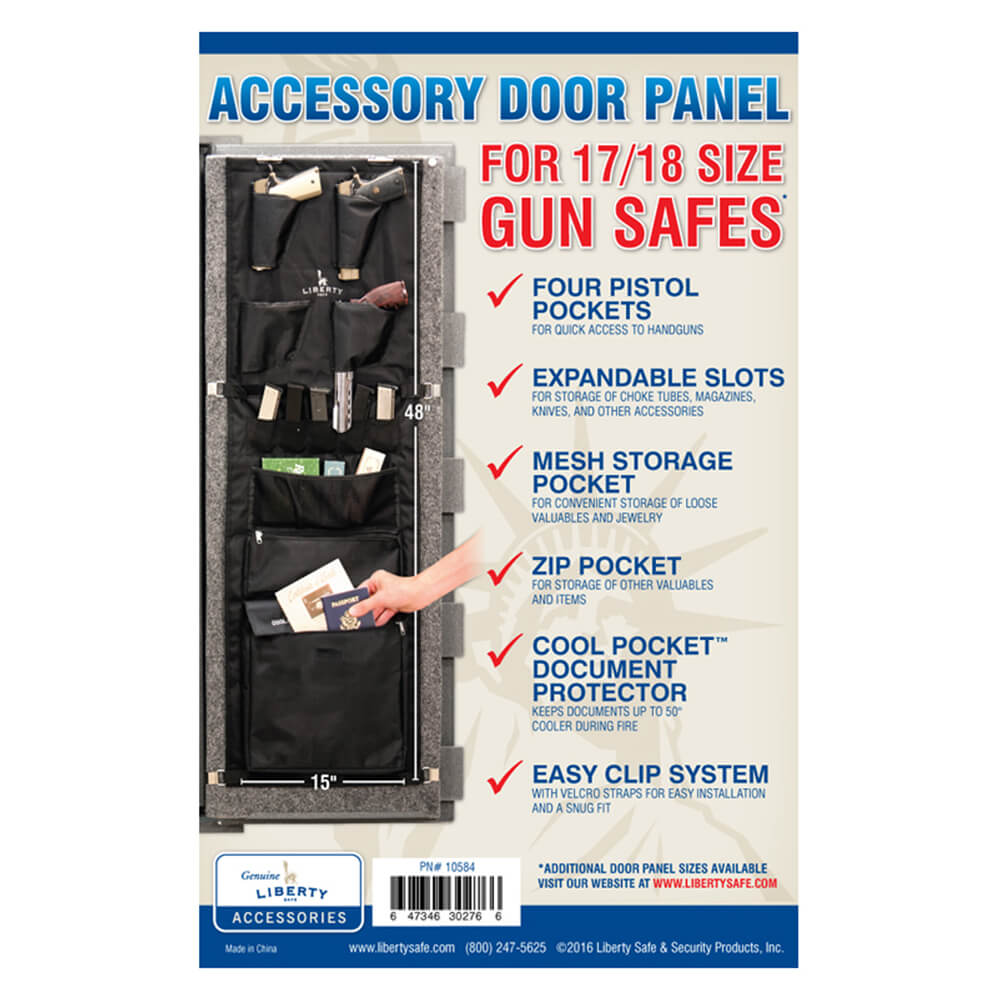 Liberty Gun Safe Door Panel Organizer Size: 17-18 - Dean Safe 
