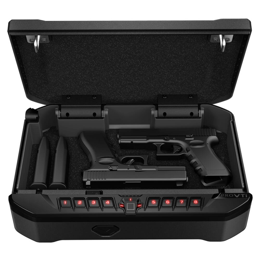 Vaultek VTi Portable Biometric, Bluetooth &amp; Electronic Smart Handgun Safe - Dean Safe 