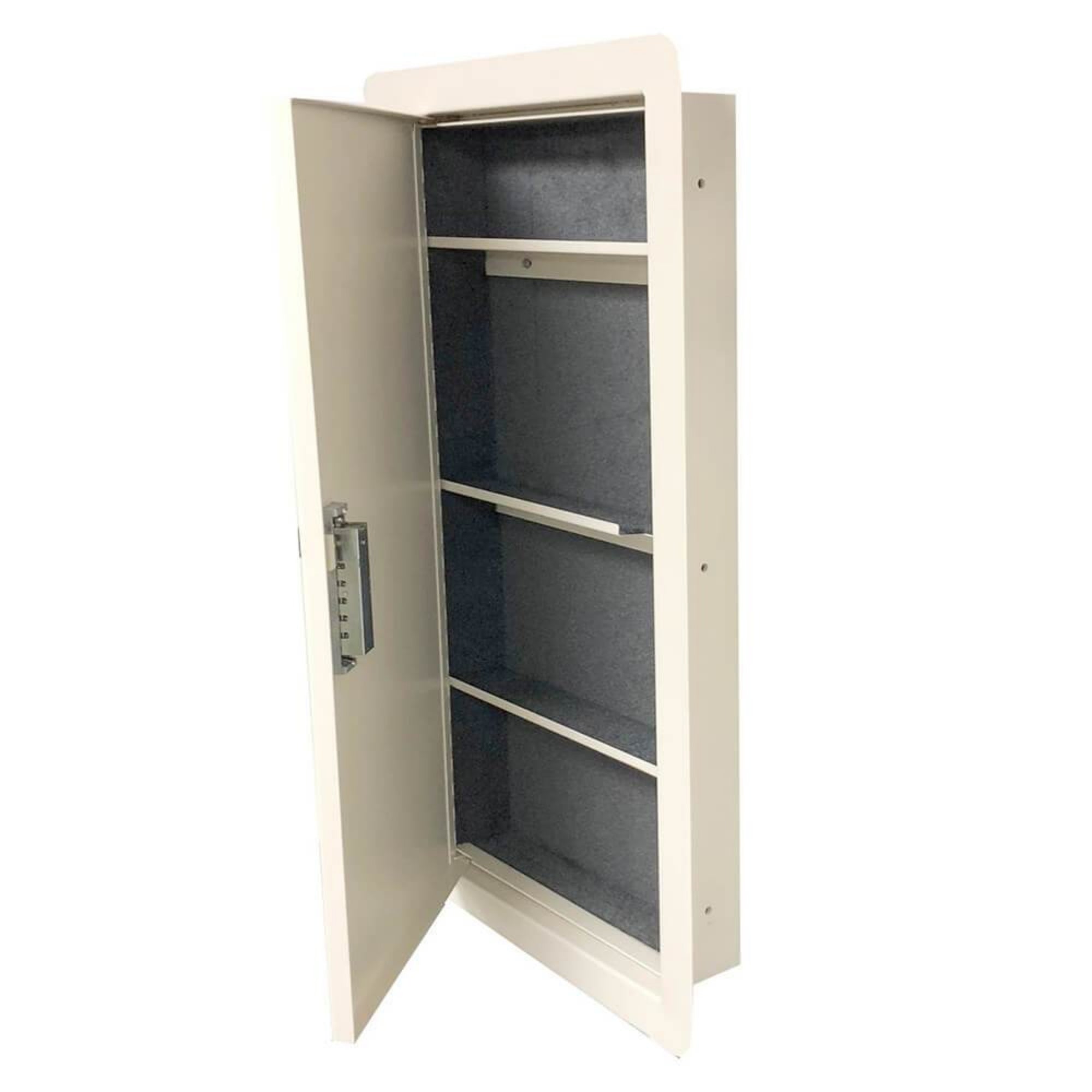An open V-Line Wall Safe Quick Vault XL 41214 QVXL, part of the Dean Safe wall safe collection
