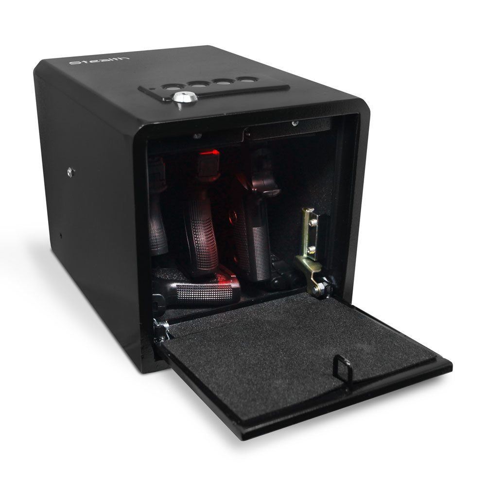 Stealth Handgun Hanger Safe Quick Access Electronic Pistol Security Box, part of the Dean Safe handgun safe collection