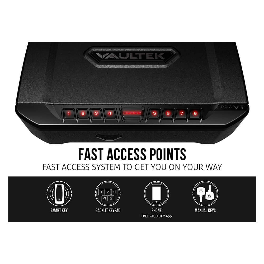 Vaultek VT Portable Bluetooth &amp; Electronic Smart Handgun Safe - Dean Safe 