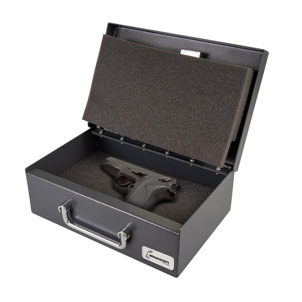 AMSEC PS1208EZ American Security Portable Handgun Safe Lock Box, part of the Dean Safe handgun safe collection