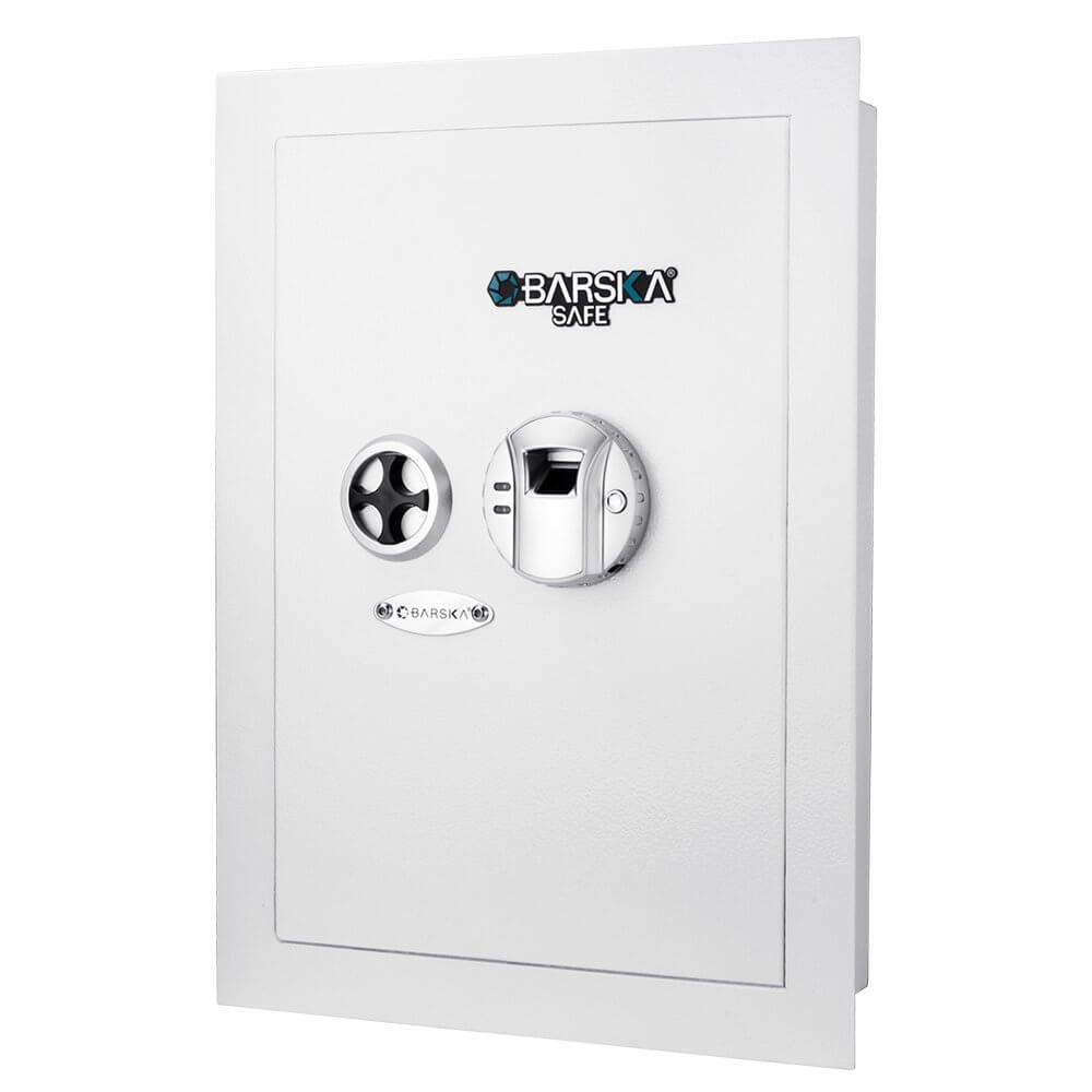 Barska Biometric Wall Safe White AX13030, part of the Dean Safe wall safe collection