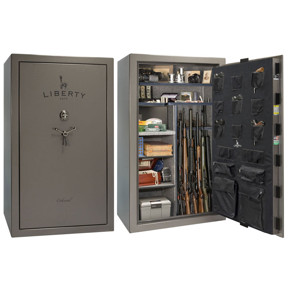 Liberty Gun Safe Colonial 50 CO50, an open rifle safe