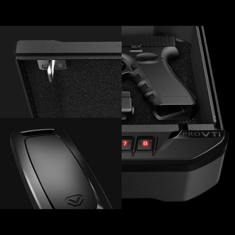 Vaultek VTi Portable Biometric, Bluetooth &amp; Electronic Smart Handgun Safe - Dean Safe 