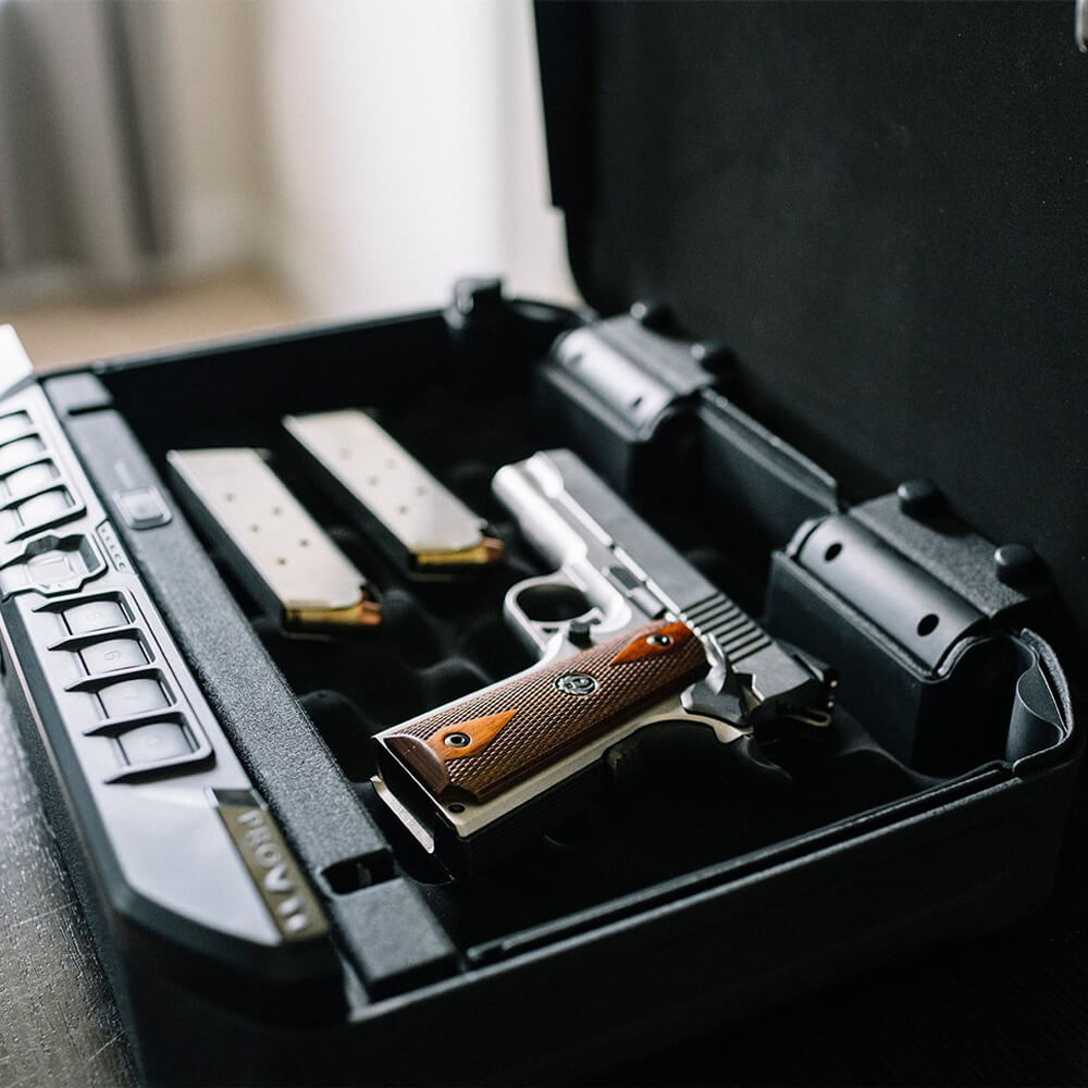 Vaultek VTi Portable Biometric, Bluetooth &amp; Electronic Smart Handgun Safe - Dean Safe 