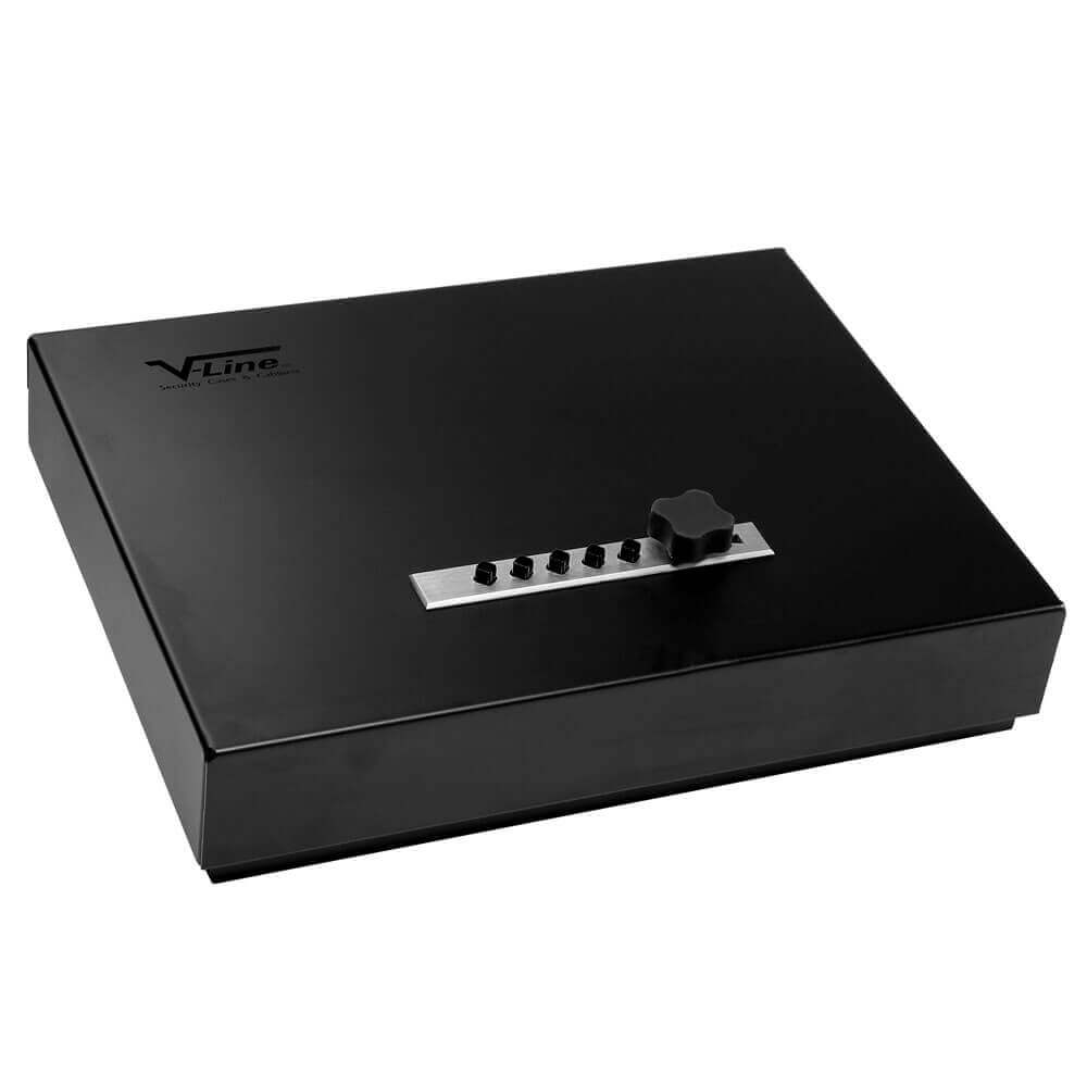 V-Line Top Draw Tactical Handgun Safe 2912-S-FBLK - Dean Safe 